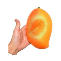 Jouets anti-stress en mousse PU, jaune mangue, souples et à remontée lente