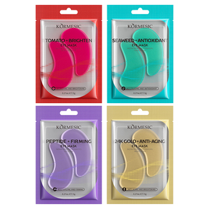 KORMESIC Masque Contour des Yeux Certifié Bpom 7.5g – Patchs Raffermissants aux Peptides, Or 24K, Algues Antioxydantes et Tomate Éclaircissante – Tous Types de Peau - Product Image 6