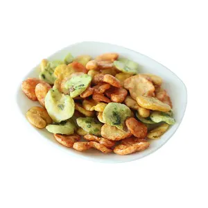 Geroosterde Tuinboon Snack Mix Tuinboon Gebakken Tuinboonchips Gezonde Voedingssnacks