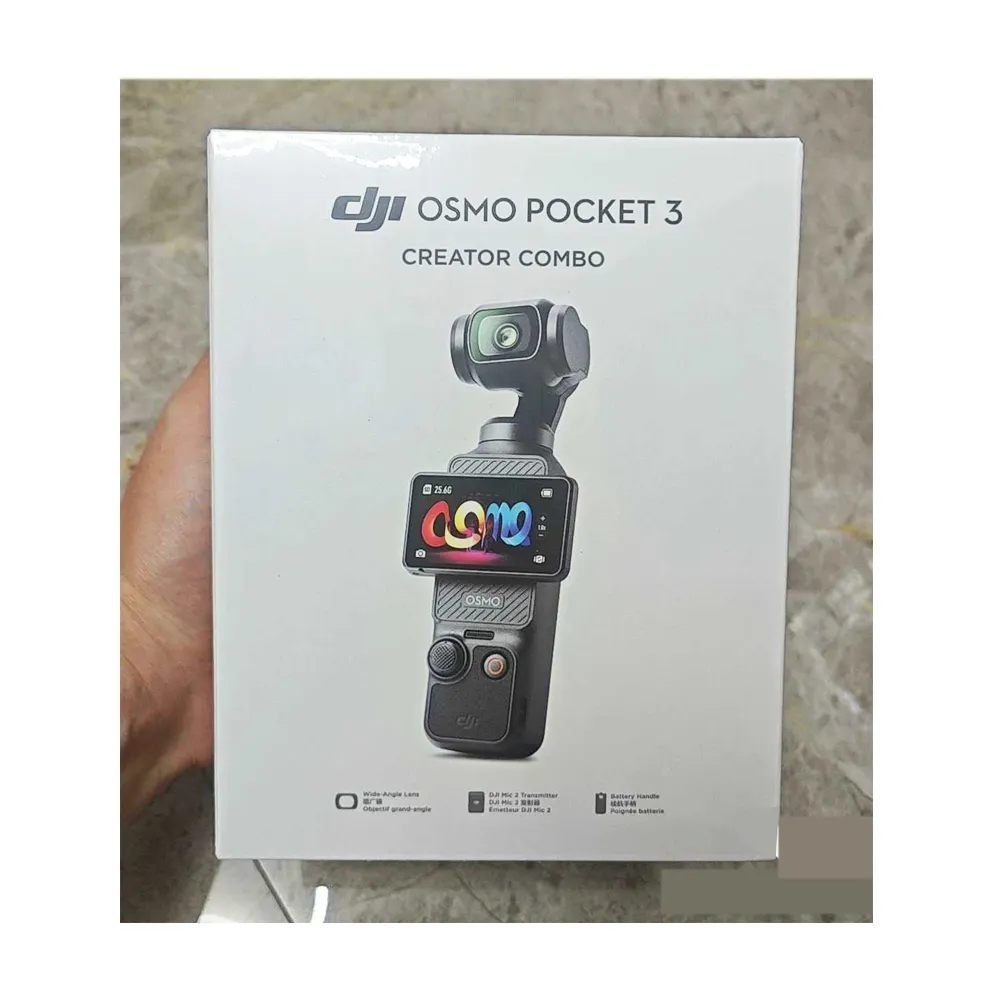 오리지널 Osmo Pocket 3 카메라 액티브 트랙 및 수직 촬영 짐벌 기계적 안정화 기능이있는 휴대용 이미징 장치