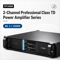 FP14000 2 Kanallı Profesyonel Güç Amplifikatörü 2350W Class TD SMPS Ses Amplifikatörü, Sahne Line Array Hoparlörü için Bakır Soğutucu ile
