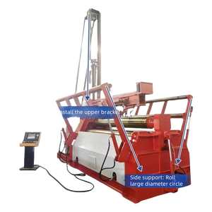 Ket nhà máy Outlet <span class=keywords><strong>CNC</strong></span> đầy đủ tự động thủy lực tấm cán Máy 4 con lăn hình nón thép cho con lăn-máy uốn - Product Image 3