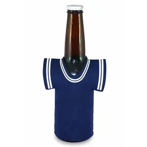 Great Selling Multicolor Neoprene T-shirt Insulated Bottle Stubby Holder Beer Wine Bottle Can Cooler Bag