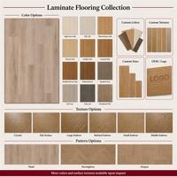 Lantai Kayu Laminasi Warna Oak 12mm Bebas Formaldehida Ramah Lingkungan untuk Dekorasi Vila, Apartemen, dan Rumah Keluarga