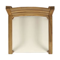 Fauteuils d'extérieur classiques en bois d'acacia massif personnalisables pour patio, jardin, restaurant, café, plage, balcon
