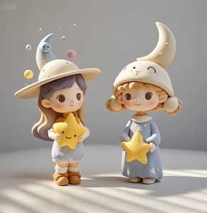 Produttore personalizzato Moon Stars Baby Design originale scatola misteriosa in vinile PVC Abs <span class=keywords><strong>Action</strong></span> <span class=keywords><strong>figure</strong></span> - Product Image 1