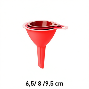 Juego de 3 Embudos de Plástico EMBUDO de 6.5/8/9.5CM, Utensilio de Cocina para Satisfacer las Necesidades Diarias - Product Image 2