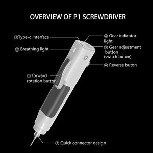 <span class=keywords><strong>Kit</strong></span> de Destornillador Eléctrico de Precisión Inalámbrico Recargable Xiaodong P1 con Motor sin Escobillas para Reparación de Teléfonos y Laptops Huawei - Product Image 6