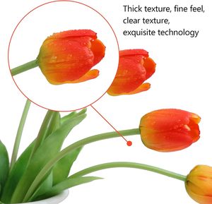 Hot Selling PU Tulip <b>Artificial</b> <b>Flowers</b> for Wedding Valentine's Day Home Decoration & Photography Props-Modern Style - Product Image 4