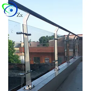 New model 316 Stainless steel/304 inox post for exterior glass balustrade/pillar column railing balcony/deck outdoor fence