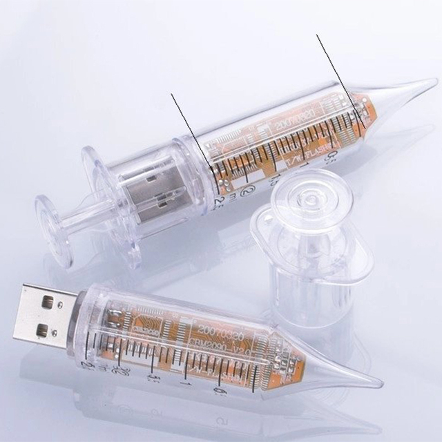 Doctor Gift Medical Promotional Personalized Usb Flash Drive Oem Usb Flash Drive Syringe Shape 4gb 8GB 16GB 32GB Medical USB