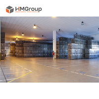 Conteneur de stockage pliable en treillis métallique galvanisé pour entrepôt, robuste, pour préformes PET