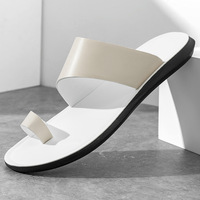 Sandales tongs homme grande taille transfrontalières, tendance été 2025, résistantes à l'usure, chaussures de plage simples à bride unique