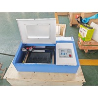 Máquina de Grabado Láser de CO2 de 40W, Mini, Refrigerada por Agua, para Estampado, con Soporte para DXF/LAS