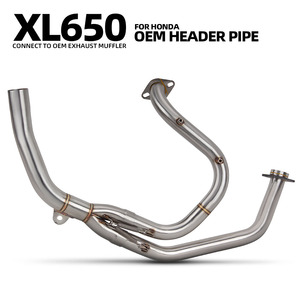 Colector de escape para motocicleta Honda, interfaz Original de acero inoxidable, tubo de enlace frontal, para Honda Transalp650 XL650V XL650 Transalp <span class=keywords><strong>XL</strong></span> <span class=keywords><strong>650</strong></span> <span class=keywords><strong>V</strong></span> - Product Image 2