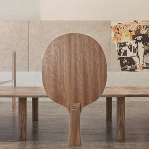 Pala de tenis de mesa ofensiva de 5 capas con placa inferior de madera y espinillas hacia adentro para entrenamiento profesional - Product Image 2