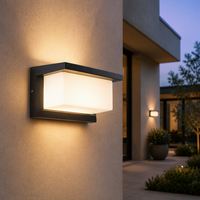 Applique murale LED extérieure moderne IP65 étanche 20W, éclairage haut/bas pour porche, jardin, villa, cour, couloir, façade