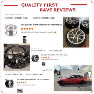 Rines ZW Forjados Negros Ligeros de 18 19 20 21 22 Pulgadas 5x112 para Audi Rs3 RS4 RS5 RS6 RS7 Mercedes C63 E63 A45 - Product Image 5