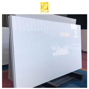 BOTON STONE Pierre artificielle <span class=keywords><strong>Panneau</strong></span> moderne en nanoglass blanc pur Carreaux de sol à surface solide Pierre de verre cristal nano - Product Image 2