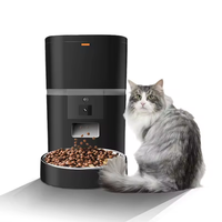 Distributeur automatique de nourriture pour animaux de compagnie intelligent Tuya pour chiens et chats, avec application mobile Wifi, contrôle à distance par microchip, minuterie automatique 6L et caméra.