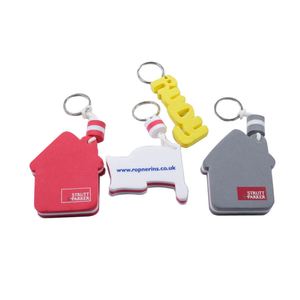 Custom Advertising Gifts Shape EVA Materia Printed logo Boat Key Chain Foam Floating Keychain - Product Image 4