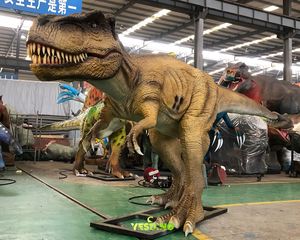 Modèle de dinosaure animatronique T-rex grandeur nature de 6 m, en silicone et métal, pour l'intérieur et l'extérieur, pour les expositions dans les zoos et les centres commerciaux - Product Image 2