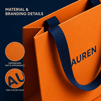 Bolsas de Compra de Papel Impresas Personalizadas, Cartón de 1 mm con su Propio Logotipo, Asa Flexiloop, Embalaje de Lujo Reciclable para Minoristas