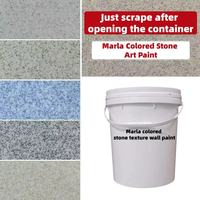 Peinture d'art extérieur Mara Color Stone Textured Wall Paint avec 6 couleurs d'option Brush Marble Effect Wall Coating
