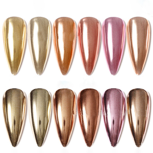 Nuovo Internet rosso paillettes in marmo elettrolitico specchio Laser 6 colore Glitter di lunga durata Nail Art gioielli magia specchio polvere - Product Image 4