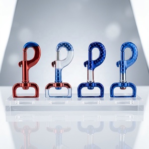 Crochet en acier rose et or pour chien, matériel en alliage de Zinc, <span class=keywords><strong>pivotant</strong></span>, laisse - Product Image 2