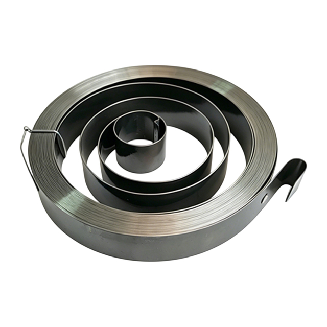 Stainless Steel Spiral Torsion Power Spring 80mm OD Flat Coil Clock Spring for Retractable Cable Rewind Mechanism Custom Spring