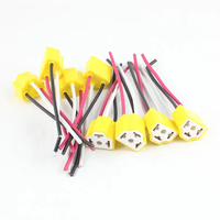 CAR-REFINE H4 H7 H11 9005 9006 prise de phare LED 9003 H4 prise de support de lampes connecteur de prise en céramique pour Auto DRL 12V