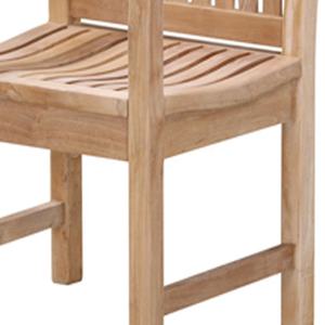 Sillón de teca de madera maciza duradera de alta calidad, diseño moderno, comedor, Patio al aire libre, restaurante, eventos, banquetes, Hotel, parque, Villa - Product Image 2