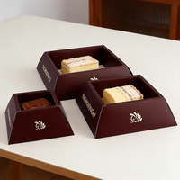 Boîte à gâteau personnalisée avec logo imprimé, design gratuit, écologique, en papier alimentaire, pour tiramisu, pain, emballage de luxe, boîte cadeau pour chocolat