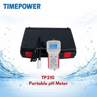 Analyseur de pH portable Timepower TP210 avec écran tactile, capteur de pH 3 en 1 pour la mesure de la qualité de l'eau