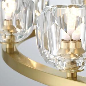 Lámpara de Techo Moderna de Lujo con Doble Anillo, 30 Luces, 60 Pulgadas, Redonda, de Latón, <span class=keywords><strong>para</strong></span> Sala de Estar, Vestíbulo, Villa, Comedor - Product Image 4