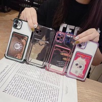 Lovebay-coque de téléphone portable à Sublimation, couverture en TPU avec insertion de verre trempé vierges pour iPhone 12
