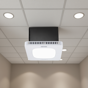 Ventilateur d'extraction de salle de bain Vevor 110 CFM avec lumière LED, 1,5 Sones, moteur AC silencieux, montage au plafond - Product Image 2