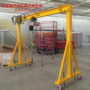 1t 2t 3t mini gantry crane moving <b>electric</b> hoist single speed lifting manual <b>bridge</b> gantry crane Small Gantry Crane - Product Image 2
