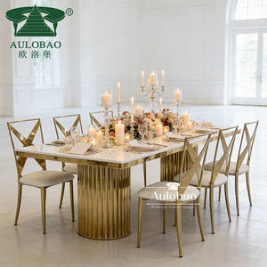 Mesa de Boda con Patas de Acero Inoxidable y Tablero de MDF, Soporte de Ingeniería, Compatibilidad Superior Versátil - Product Image 4