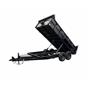 Remorque à benne basculante mono-essieu de qualité commerciale pour l'élimination des déchets de jardin et l'agriculture à petite échelle, conception compacte, facile à utiliser - Product Image 1