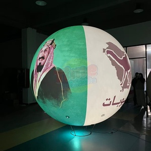 Globo Inflable Gigante de PVC de 2m 3m con Logotipo, Globo LED RGB con Control Remoto, Globos Inflables Publicitarios de Helio para Festivales - Product Image 2