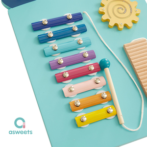 Asweets Grand Panneau Mural Montessori en Bois Thème Dinosaure <span class=keywords><strong>pour</strong></span> Activités Sensorielles, Jouet Mural <span class=keywords><strong>pour</strong></span> Tout-petits, Garderies et Écoles Maternelles - Product Image 5