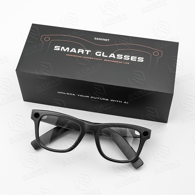 SANVNET AG01 AI Smart Glasses with Camera 2GB ChatGPT Translation Video Shooting Glasses WiFi Transmission Outdoor Sunglasses