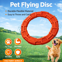 Jouet pour chien de luxe en TPR haute durabilité, forme de pneu, surface texturée, interactif, écologique, pour l'extérieur, pour l'exercice