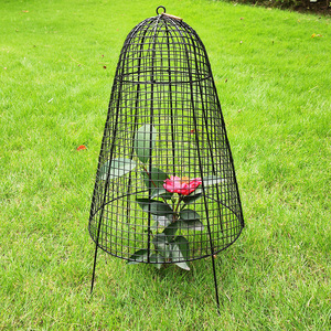 Cloches de jardin rustiques en fil métallique, anti-écureuil, en grillage pour poulets, pour protéger les plantes contre les animaux, couverture métallique, cage de protection - Product Image 1