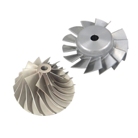 Moulage de précision personnalisable coulée sous vide inconel moteur à réaction rc turbine roue roue roue