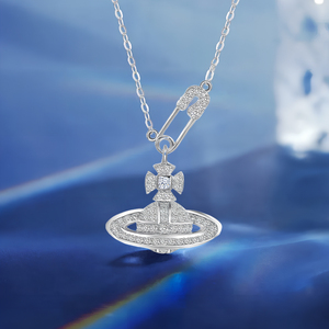 Collier Pendentif Saturne Tendance au Design Simple et Élégant, Vente en Gros <span class=keywords><strong>Direct</strong></span> Usine - Product Image 4