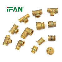 IFAN Prix Compétitifs Raccords de Plomberie en Laiton 1/2''-2'' Raccords de Tuyaux Filetés en Laiton Utilisation de l'Eau Raccords en Laiton