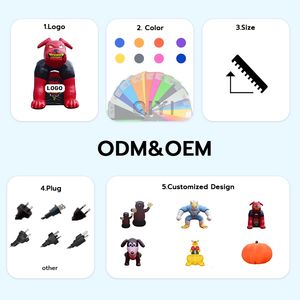 Animaux gonflables géants en PVC pour la publicité, mascotte chien rouge, animaux gonflables d'extérieur pour la promotion d'événements commerciaux - Product Image 5